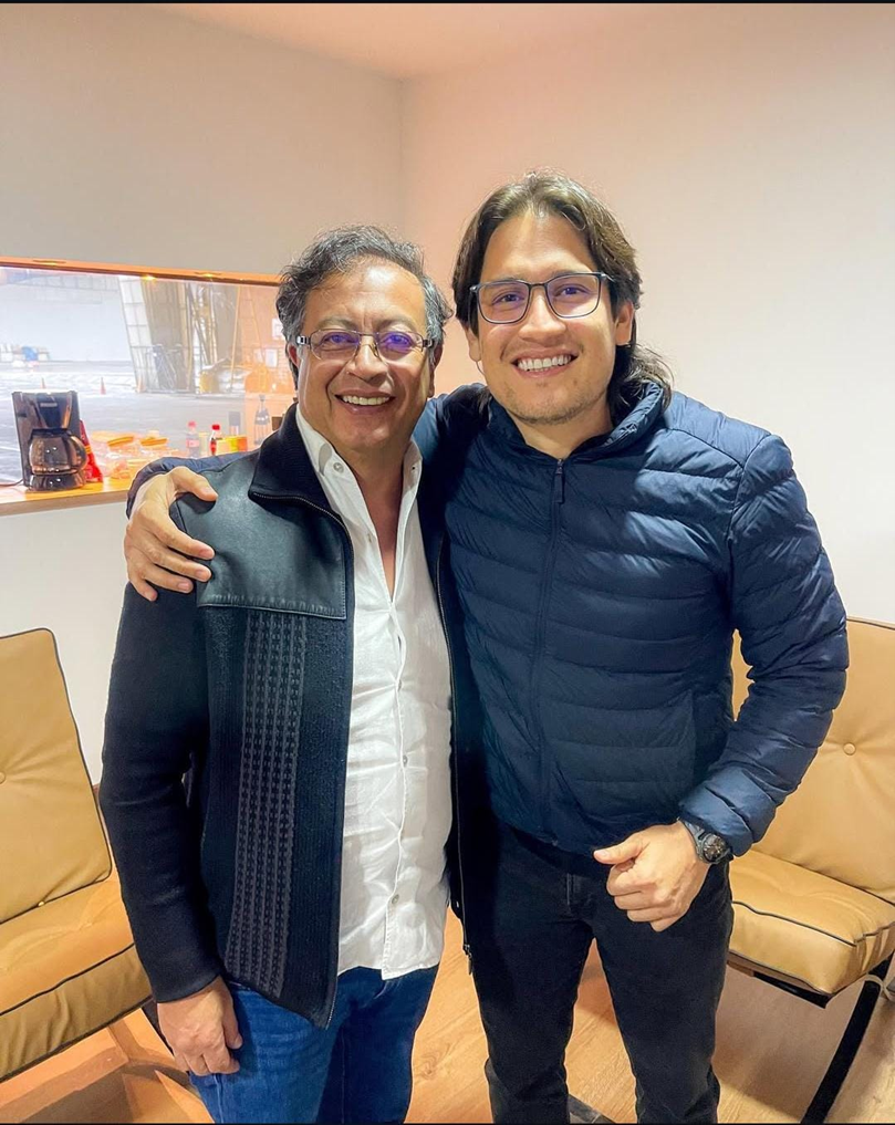 Gustavo Petro y Farid Parrado. Fuente: Redes sociales