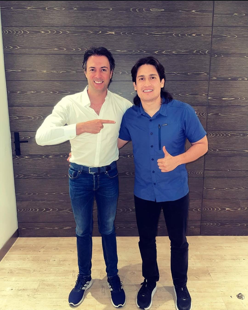 Daniel Quintero y Farid Parrado. Fuente: Redes sociales